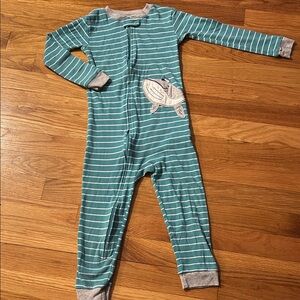 Carter's Teal and White Striped Kids Pajamas